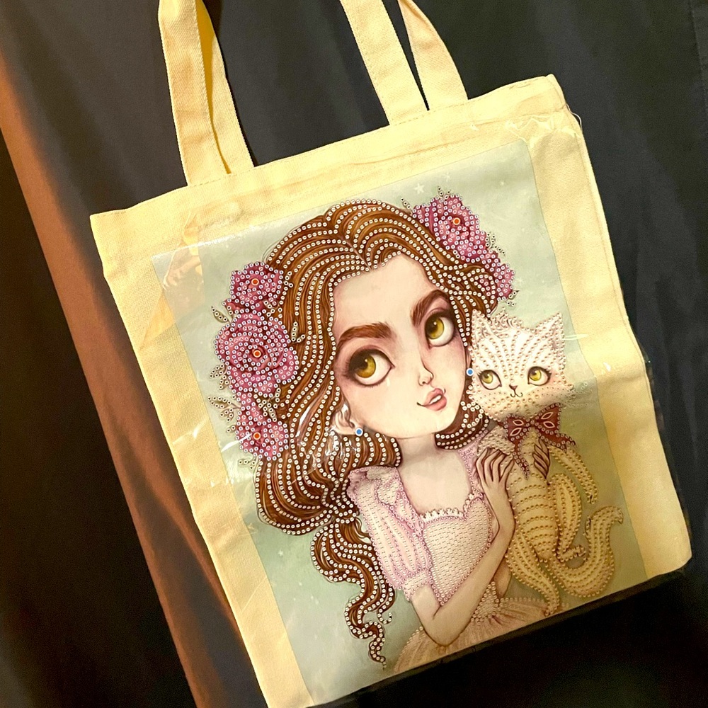 Diamond Daze Tote-Kittie’s Kat with everything you need to complete it